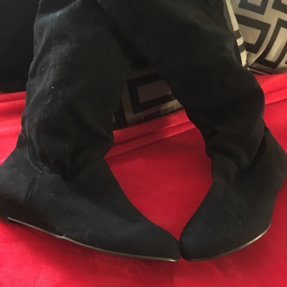 Black over the knee boots